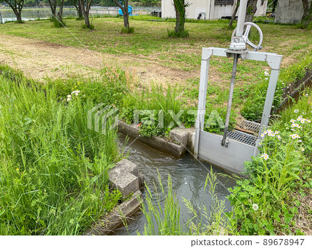 Flooded water gate 89678947