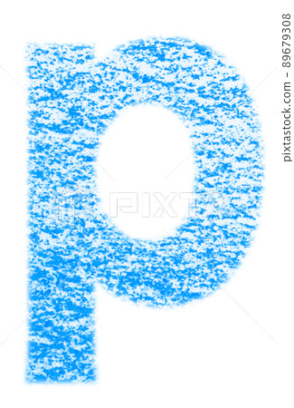 Alphabet drawn with crayon p lowercase blue background white with high resolution pass Other colors available Alphabet drawn with crayon p lowercase blue background white with high resolution pass Other colors available 89679308