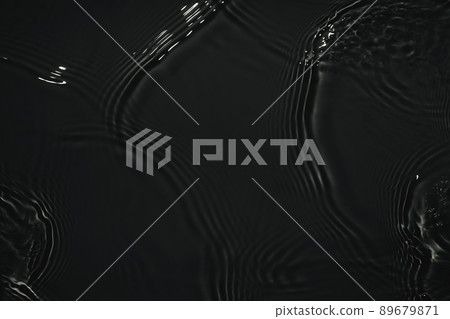 black transparent clear calm water surface texture  89679871