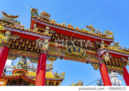 [Kanagawa Prefecture] Yokohama Kuan Ti Miao with a gorgeous gate 89680015