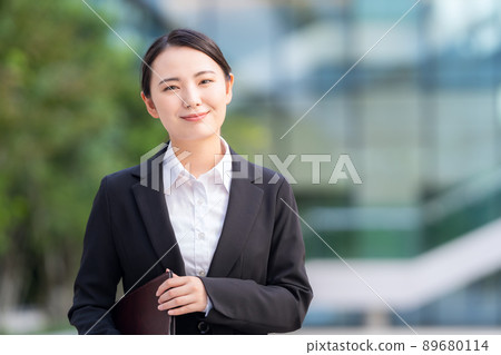 Female business job hunting new employee shooting cooperation "LINK FOREST" 89680114
