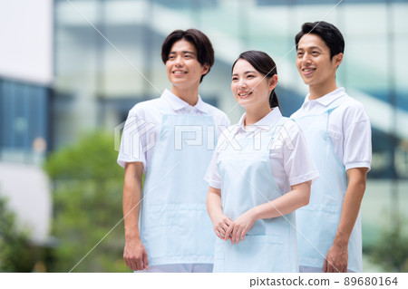 Caregiver, helper, nurse, medical photography cooperation "LINK FOREST" 89680164