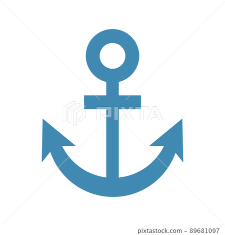Blue anchor mark 89681097