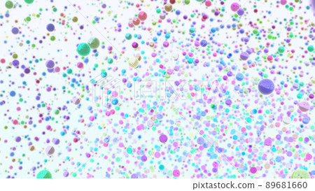 CG crystal ball, many colorful glass balls, one side CG crystal ball, many colorful glass balls, one side 89681660