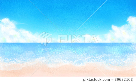 Sea, sandy beach and blue sky (wide) Sea, sandy beach and blue sky (wide) 89682168
