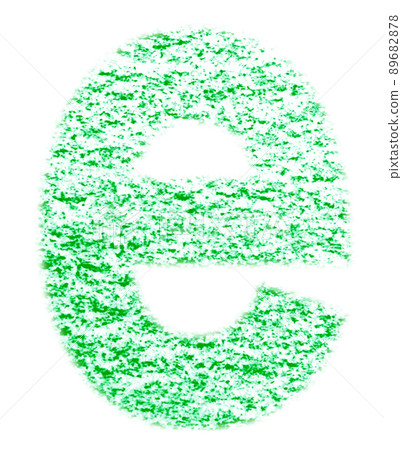 Alphabet drawn with crayon e Lowercase letter Green background White With high resolution pass Other colors available Alphabet drawn with crayon e Lowercase letter Green background White With high resolution pass Other colors available 89682878