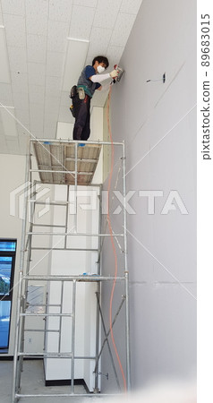 建造場所，木匠，木工，牆壁，pitti，工作者 89683015