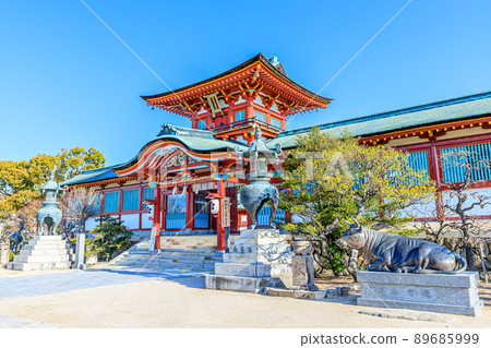 山口縣防府市春天的防府天滿宮 山口縣防府市春天的防府天滿宮 89685999