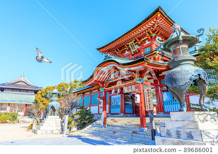 春天防府天滿宮（有鴿子）山口縣防府市 89686001