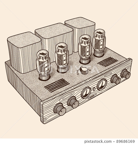 Vintage tube amplifier 89686169