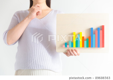 Bar graph image Thinking pregnant women increasing tendency Statistics data Bar graph image Thinking pregnant women increasing tendency Statistics data 89686563