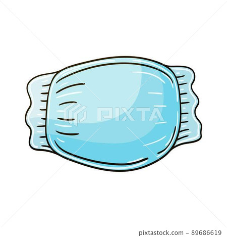 Illustration in hand draw style. Sweet dessert, graphic element for design 89686619