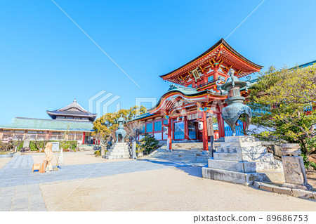 山口縣防府市春天的防府天滿宮 山口縣防府市春天的防府天滿宮 89686753