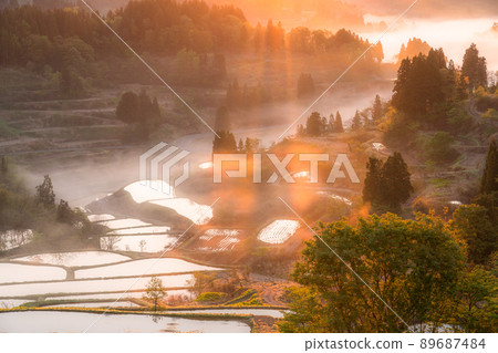 《Niigata Prefecture》 Hoshitoge Rice Terraces / Original scenery of Japan 《Niigata Prefecture》 Hoshitoge Rice Terraces / Original scenery of Japan 89687484