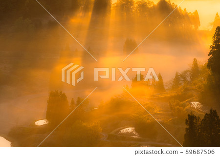 《Niigata Prefecture》 Hoshitoge Rice Terraces / Original scenery of Japan 《Niigata Prefecture》 Hoshitoge Rice Terraces / Original scenery of Japan 89687506