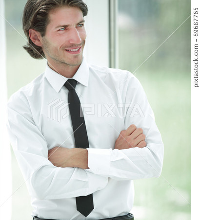 portrait of successful businessman on background of office portrait of successful businessman on background of office 89687765