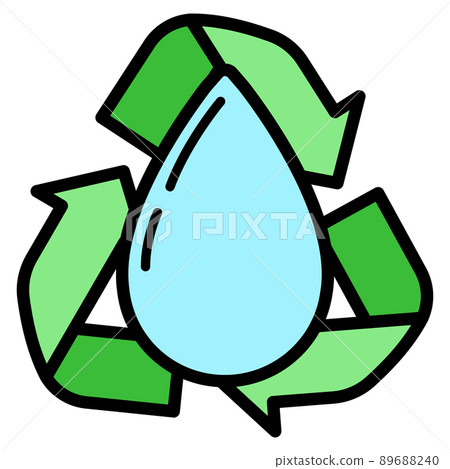 Eco friendly alternative energy source and waste recycling icon, concept green eco earth cartoon simple flat vector illustration, isolated on white. Eco friendly alternative energy source and waste recycling icon, concept green eco earth cartoon simple flat vector illustration, isolated on white. 89688240