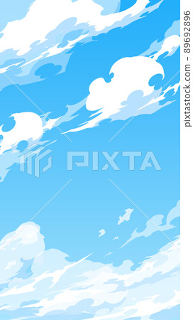 炫酷雲天背景插畫_效果風格_16：9_vertical 89692896