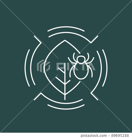 pest on a plant line vector icon pest on a plant line vector icon 89695288