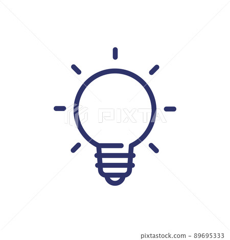 light bulb, idea line icon light bulb, idea line icon 89695333