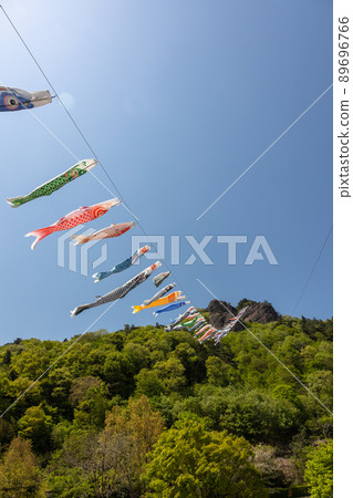 Road station Ryoyama Takeyama's carp streamer Road station Ryoyama Takeyama's carp streamer 89696766