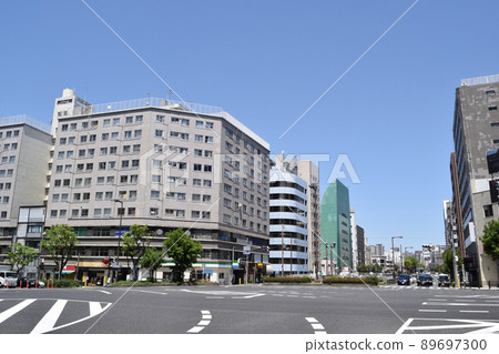Cityscape in front of Tanimachi 9-chome Station, Tennoji-ku, Osaka 89697300