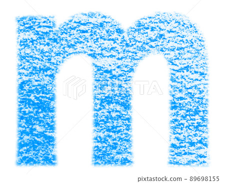 Alphabet drawn with crayon m lowercase blue background white with high resolution pass Other colors available Alphabet drawn with crayon m lowercase blue background white with high resolution pass Other colors available 89698155