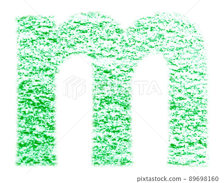 Alphabet drawn with crayon m lowercase letter green background white with high resolution pass Other colors available Alphabet drawn with crayon m lowercase letter green background white with high resolution pass Other colors available 89698160