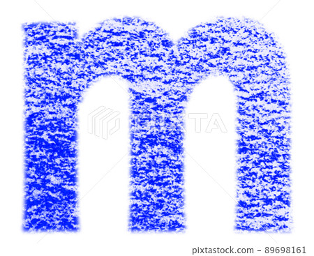 Alphabet drawn with crayon m lowercase blue background white with high resolution pass Other colors available Alphabet drawn with crayon m lowercase blue background white with high resolution pass Other colors available 89698161