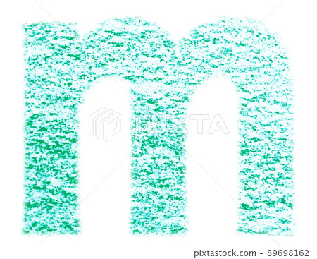 Alphabet drawn with crayon m lowercase letter green background white with high resolution pass Other colors available Alphabet drawn with crayon m lowercase letter green background white with high resolution pass Other colors available 89698162