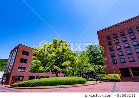 被大自然包圍的美麗山梨學院大學校園,崇光大學甲府市 被大自然包圍的美麗山梨學院大學校園,崇光大學甲府市 89699211