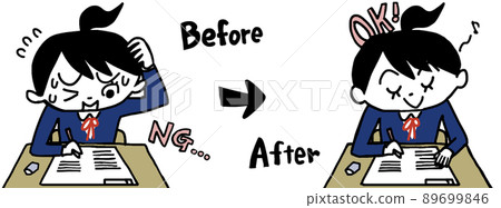 水手服女孩前後 89699846