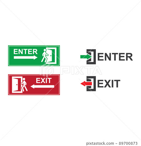 Enter and exit icon 89700873
