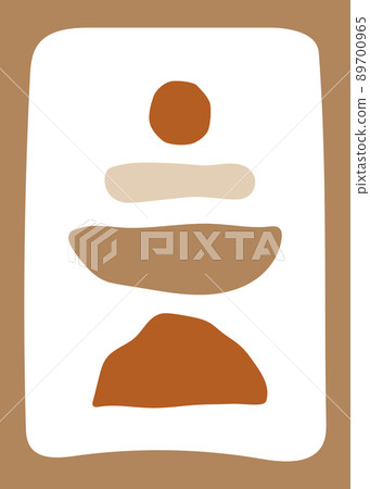 Abstract shape vector illustration in boho style 89700965