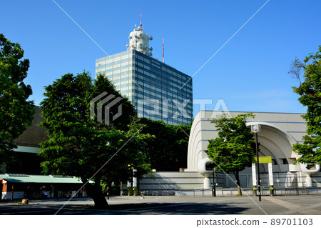 Park Court Shibuya The Tower 和 NHK 廣播中心從一排櫸樹上看到 89701103
