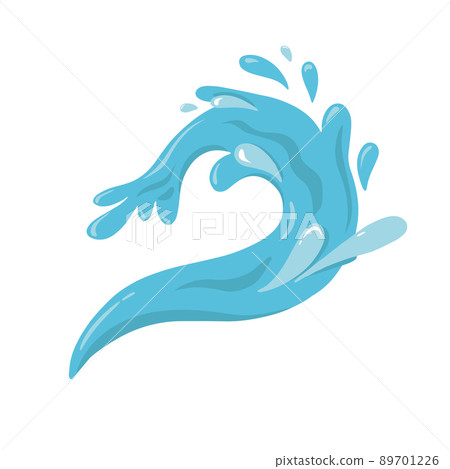 Splash of Fresh Water illustration isolated Splash of Fresh Water illustration isolated 89701226