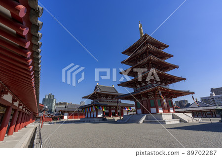 [大阪]晴天的四天王寺（和宗總本寺） 89702287