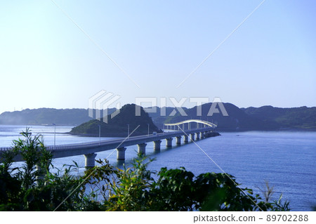 山口縣角島的絕景 角島大橋 山口縣角島的絕景 角島大橋 89702288