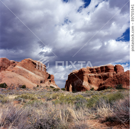 Canyon and clouds 89705841