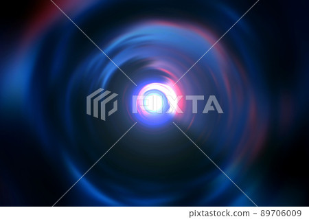 Background material with the image of a warp in outer space (image of a wormhole) 89706009