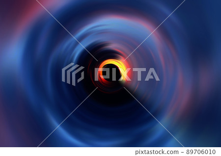 Background material with the image of a warp in outer space (image of a wormhole / black hole) 89706010