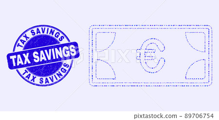 Blue Grunge Tax Savings Seal and Euro Banknotes Income Mosaic Blue Grunge Tax Savings Seal and Euro Banknotes Income Mosaic 89706754