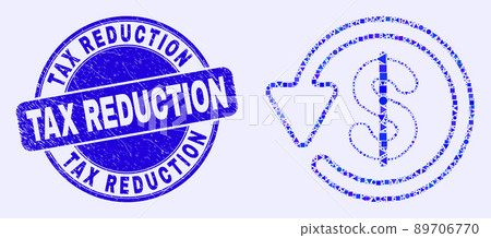Blue Grunge Tax Reduction Stamp and Dollar Refund Mosaic Blue Grunge Tax Reduction Stamp and Dollar Refund Mosaic 89706770