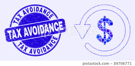 Blue Grunge Tax Avoidance Stamp and Dollar Refund Mosaic Blue Grunge Tax Avoidance Stamp and Dollar Refund Mosaic 89706771