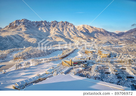Snow landscape 89706972