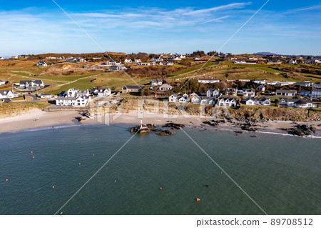 Aerial view of the coast at Portnablagh, County Donegal, Ireland Aerial view of the coast at Portnablagh, County Donegal, Ireland 89708512