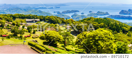 檜水岳公園展望台全景[長崎縣佐世保市] 89710172