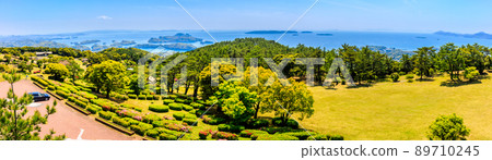 檜水岳公園展望台全景[長崎縣佐世保市] 89710245