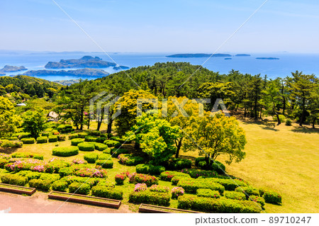 View from Hiyamizudake Park Observatory [Sasebo City, Nagasaki Prefecture] 89710247