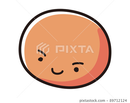 Illustration of a round face character 89712124